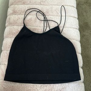 black tank top crossed back
